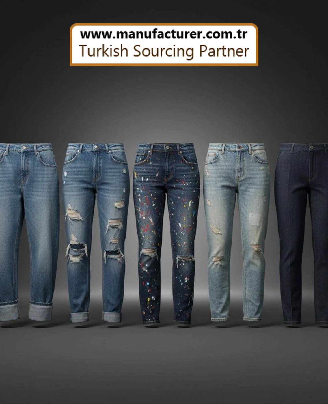 Private Label Denim Boyfriend Jean Manufacturers in Turkey