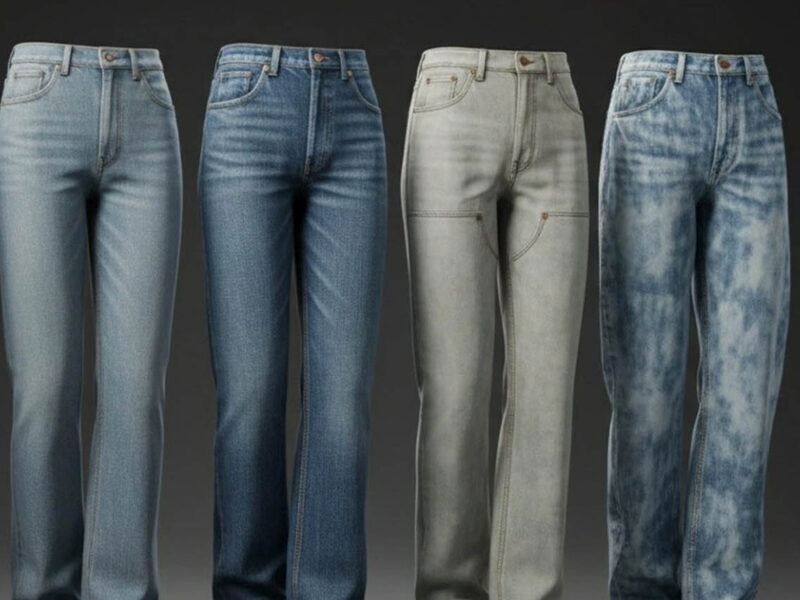 A laser finishing machine applying sustainable abrasion effects to denim in a Turkish factory, illustrating low-water Vintage Wash production.